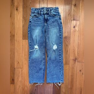 Art Class Blue Distressed Straight Leg Jeans